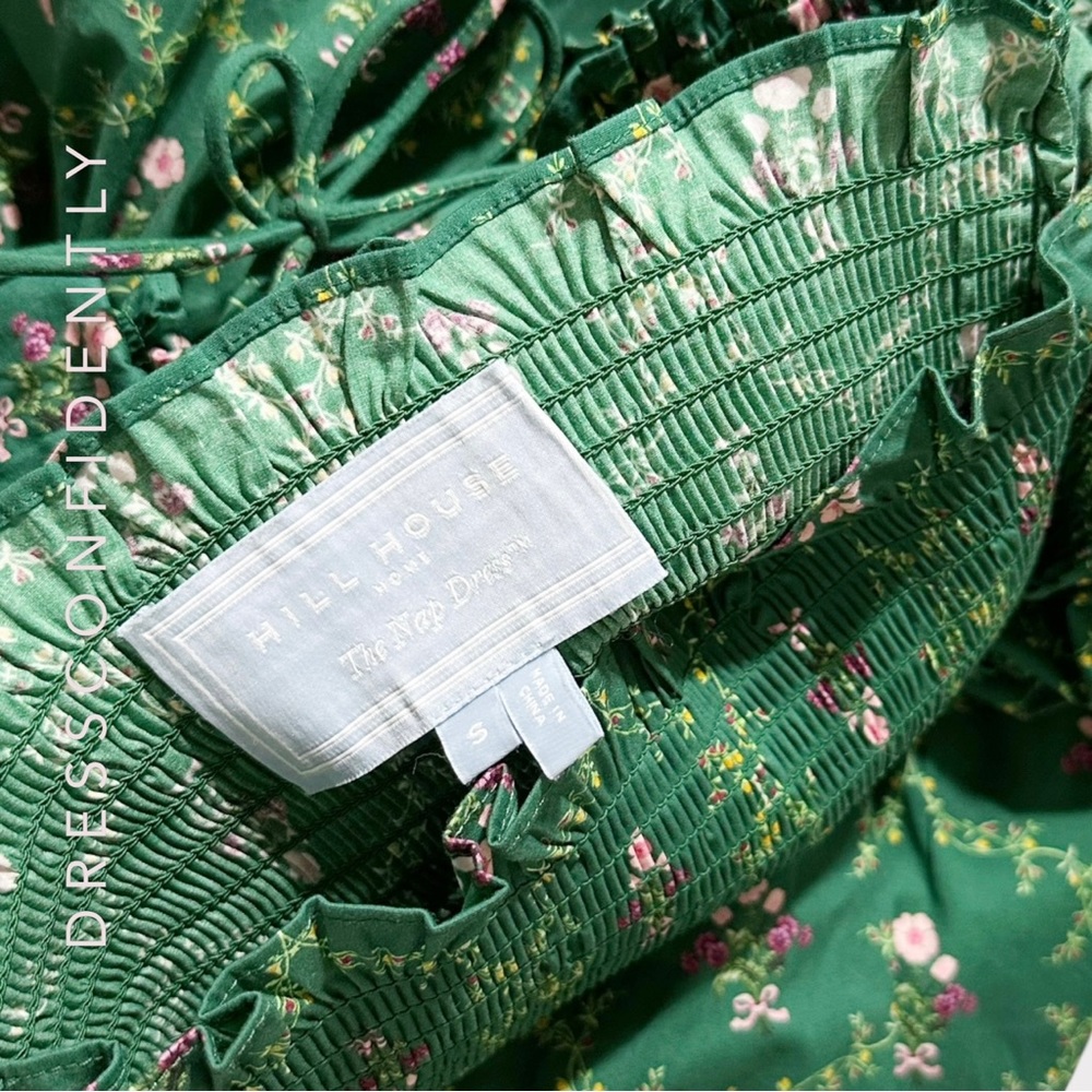 Hill House Green Floral Midi Dress - Picture 12 of 12